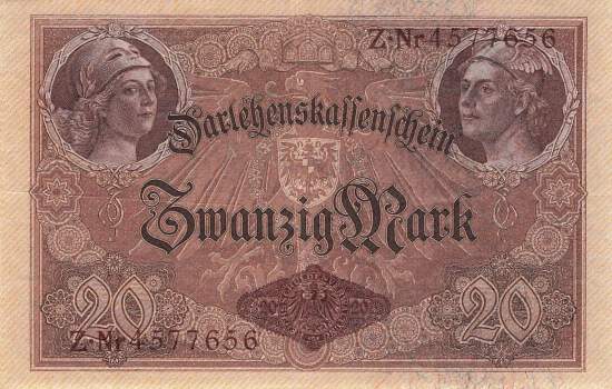 20 Mark Serie Z 1914 ro.49b